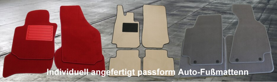 Individuell angefertigte passform Auto-Fußmattten