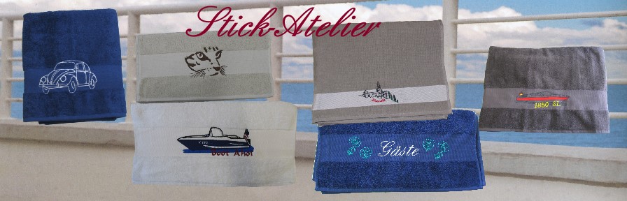 Frottee-Artikel und Kuscheldecken mit Auto und Boots-Motiven