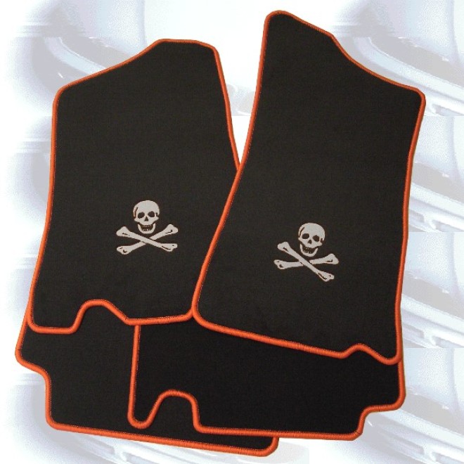 Auto Fussmatten Mit Motiv Totenkopf